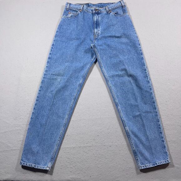 VTG Levi's 550 Jeans Men 36x32 Relaxed Fit Tapered Redwing Orange Tab 90s
